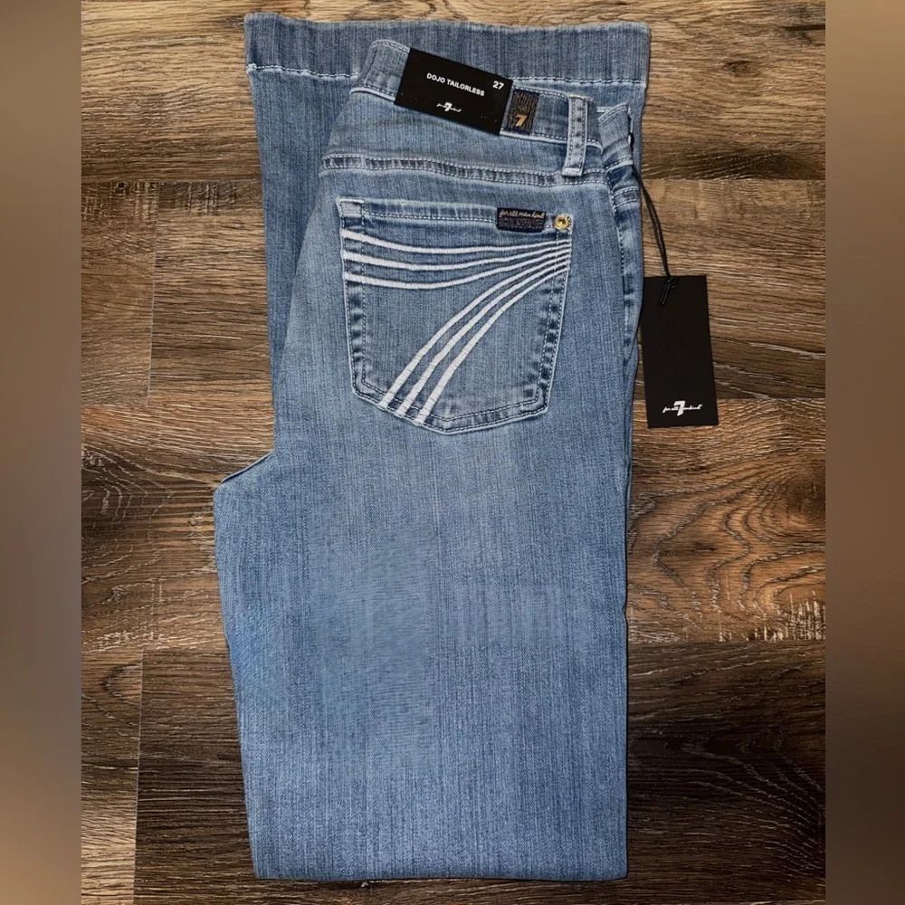 NWT 7 For All Mankind Tailorless Dojo Jeans 7FAMK - Picture 2 of 5